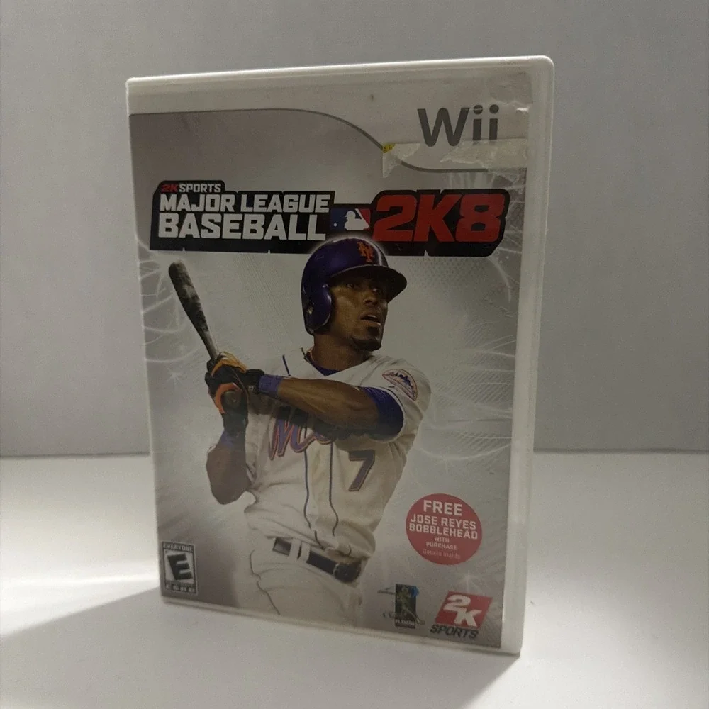 Major League Baseball 2K8 Nintendo Wii MLB 2K8 Sports Video Game Jose Reyes Case
